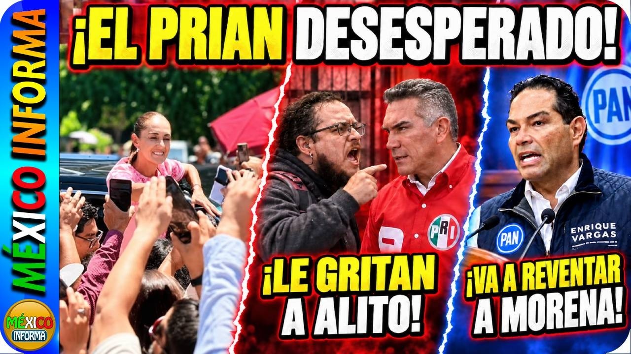 SHEINBAUM TRIUNFA EN YUCATÁN. CRECE LA DESESPERACIÓN EN EL PRIAN. LE GRITANA A ALITO, VARGAS AMENAZA