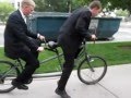 Missionary ride on a bicycle built for two