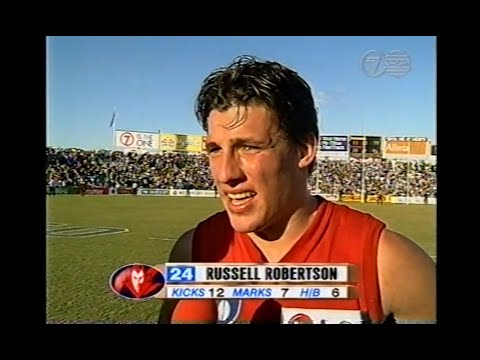Russell Robertson - Melbourne - Post Match Interview - 1998 Round 14 v West Coast Eagles - AFL