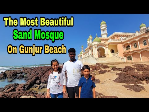 One of the Most Beautiful SAND MOSQUE on the Beach at Gunjur the Gambia Africa build by yahya jammeh