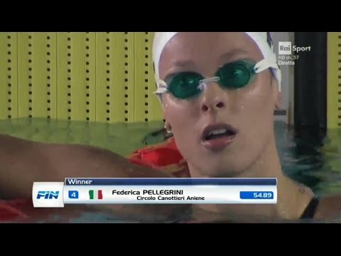 05/04/2017 mat. 100 Stile Libero F Batteria 5 Pellegrini Federica 54,89 Campionato Ita Ass. v.50