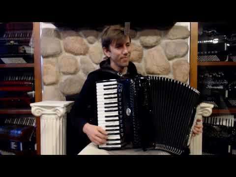 OTTAELIPER3496BK - Black Elite Peregrine Piano Accordion LMMM 34 96 $6999