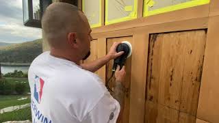 Cedar Garage Door Refinishing (Structures Woodcare)