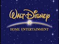 Walt Disney Home Entertainment Logo Blue Black Background Fullscreen