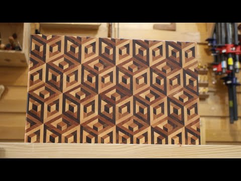 Atemberaubendes 3D-Schneidebrett: Würfel in einem Würfel (Pläne verfügbar!)