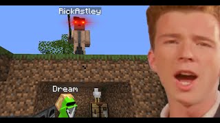 pov: dream challenges rick astley to a minecraft speedrun...