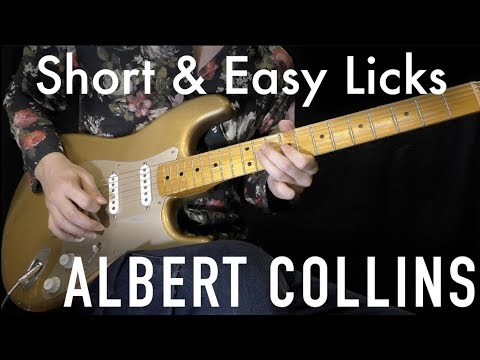 Blues Guitar Lesson: "Albert Collins" Blues Licks in C | #105