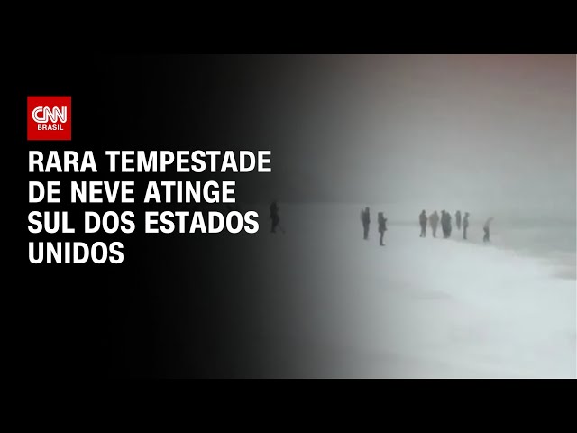 Rara tempestade de neve atinge sul dos Estados Unidos | BASTIDORES CNN