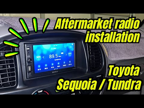 How to install radio on a Toyota Sequoia, Tundra | 2001 - 2007 (1st generation)