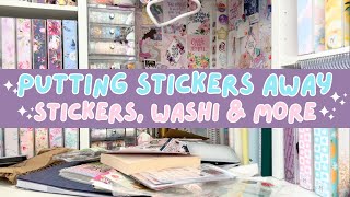 Sticker Organisation | Putting stickers away after a haul 📒