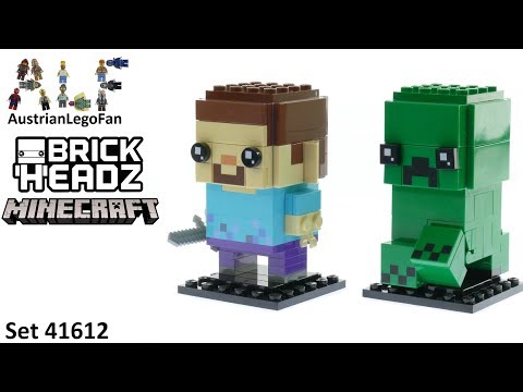 Vidéo LEGO BrickHeadz 41612 : Steve & Creeper (Minecraft)