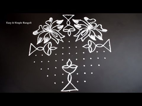 Beautiful Rangoli Design with 13X3X3 Dots | Easy Kolam Designs | Easy Muggulu | Kolam with Dots Video