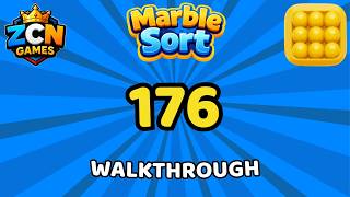 Marble Sort Level 176 Walkthrough (No Rocket) | Solution