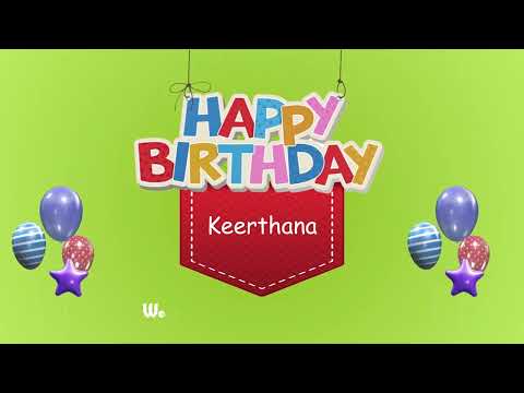 Wish you a Very Happy Birthday Keerthana