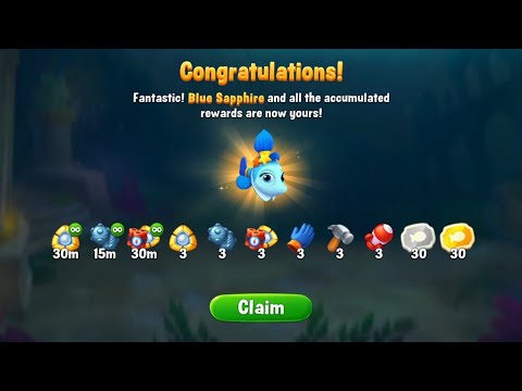 @Fishdom Atlantis Cup Stage 13 - 17. Got 🐟 Blue Sapphire & 🎁 Max Rewards