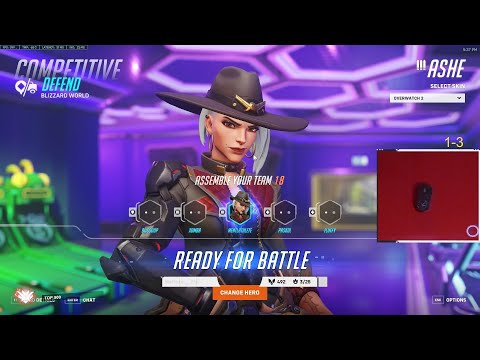 THE #1 HIGHEST ACCURACY ASHE! GALE ASHE + SOLDIER 76 OVERWATCH 2 SEASON 3 TOP 500 GAMEPLAY