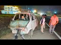 Eco car overturns near Patiya of Sukhpar village on Halwad highway: six injured