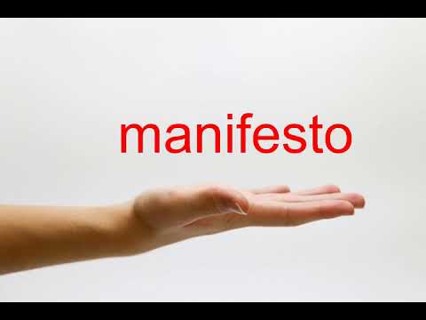How to Pronounce manifesto - American English