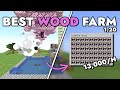 Best Automatic Wood Farm Minecraft Java 1.20.6 - 13,000 Wood Logs per Hour