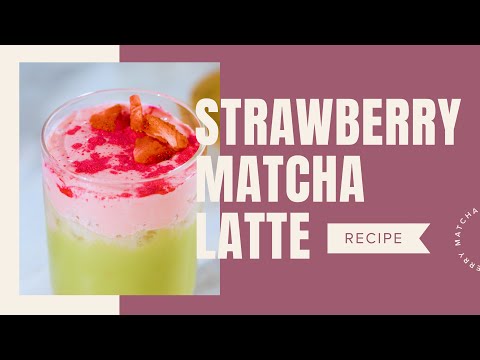 How to Make a Strawberry Matcha Latte