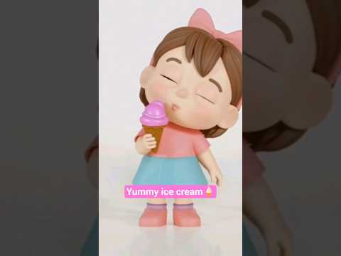 Zayna Gets Ice Cream! 🍦💗 Look at Her Reaction! #kidsshorts