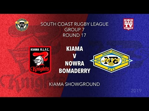 2019 Group 7 RL - Round 17 - Kiama Knights v Nowra Bomaderry Jets