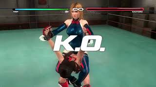 DOA5LR 直虎(日ノ本零子)やられ集 ティナ(キムリック)投げ技・ホールド技まとめ
