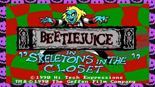 Beetlejuice: Skeletons in the closet (MS-DOS) - A 1990's Puzzle Horror Game