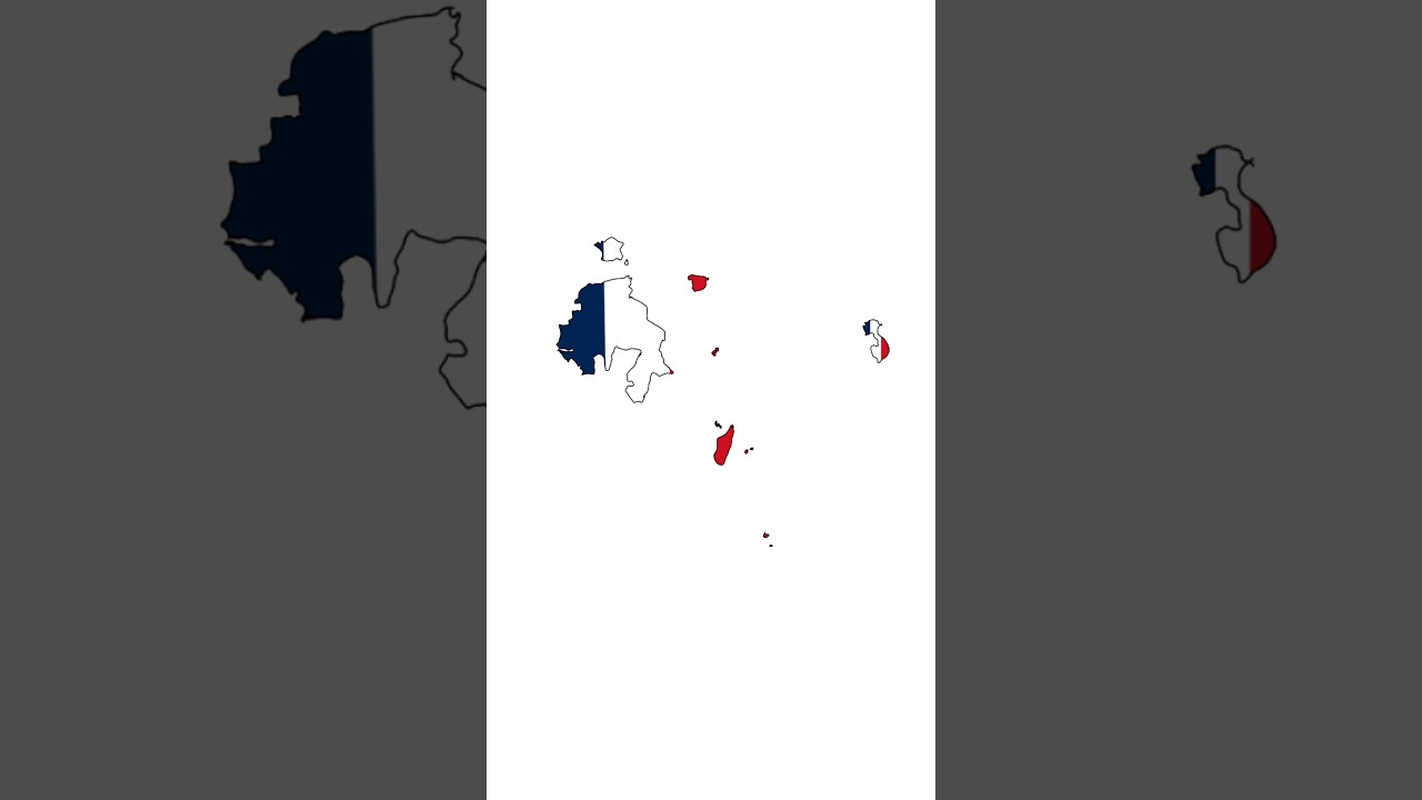Second French Empire map speed art #mapping #country #flag #map #france