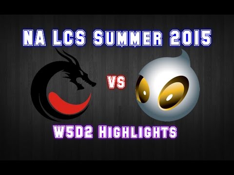Team Dragon Knights vs Team Dignitas - HIGHLIGHTS - NA LCS Summer 2015 - W5D2 - League of Legends