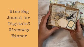 Wine Bag Journal (or digitals!) Giveaway winner