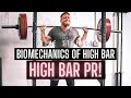 Explanation of The Biomechanics of High Bar Squatting vs Low Bar | HUGE High Bar PR Vlog
