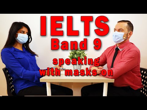 雅思口語9分帶面罩和策略 (IELTS Speaking Band 9 with Face Mask and Strategy)