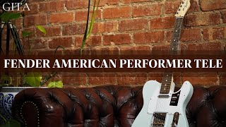 Video thumbnail for Fender American Performer Telecaster In Satin Sonic Blue - Guitars In The Attic by Guitars In The Attic