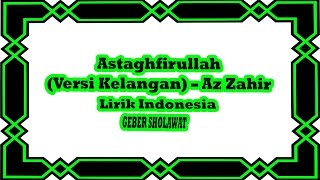 Astaghfirullah - Az Zahir Versi Kelangan Lirik Indonesia Voc.Yan Lucky Aditya