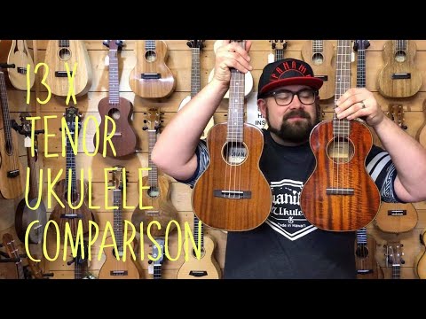 Tenor Ukulele Comparison for 'improvers' & 'Intermediates' - 13 x Kala Ohana Kanile'a Snail Pono