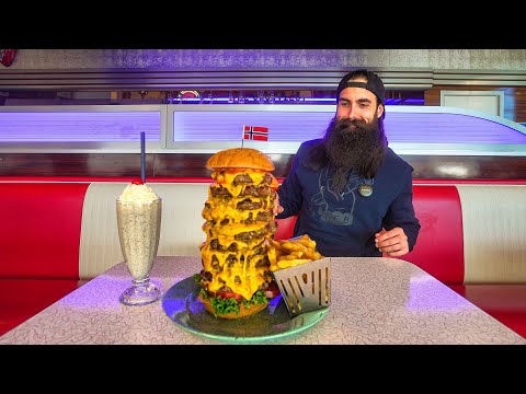 IN NORWAY YOU HAVE TO STAY SEATED FOR 15 MINUTES AFTER ATTEMPTING THIS CHALLENGE! | BeardMeatsFood