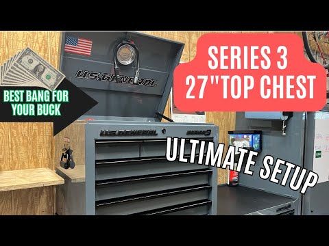 New U.S. General Series 3 27” Top Chest Ultimate Toolbox Configuration