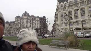 preview picture of video 'Aruna & Hari Sharma walking along Lakeside Street, Geneva Switzerland, Dec 14, 2013'