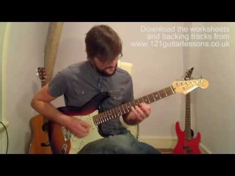 Chromatic Exercise 1e 🎸 | Electric and Acoustic Guitar