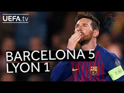 BARCELONA 5-1 LYON #UCL HIGHLIGHTS