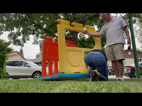 YouTube video about: How do you take apart a little tikes slide?