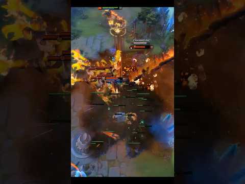 Wraith King Kid Vs Warlock Kid #dota2 #shorts #warlock #wraithking