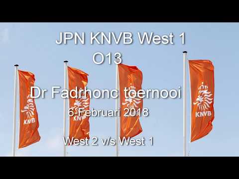 JPN KNVB West 1 O13-Dr Fadrhonc toernooi 6-Februari 2018 West 1 - West 2