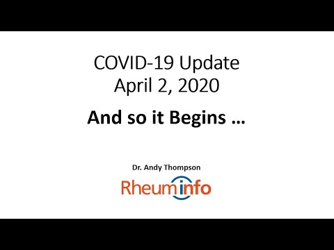 2020-04-02  COVID UPDATE - And So it Begins ...