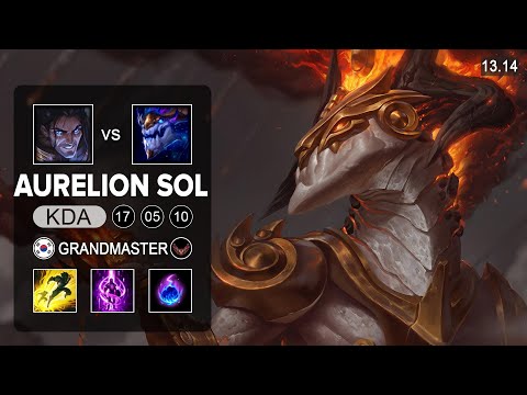 Aurelion Sol vs Sylas Mid - KR Grandmaster - Patch 13.14 Season 13
