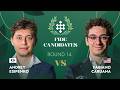 Andrey Esipenko Fabiano Caruana Round 14 FIDE Candidates Tournament 2026