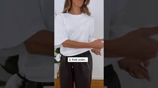 Oversized T-Shirt Hack Every Girl Need To Try At Home | Fashion Hacks #shorts #fashion #tshirt
