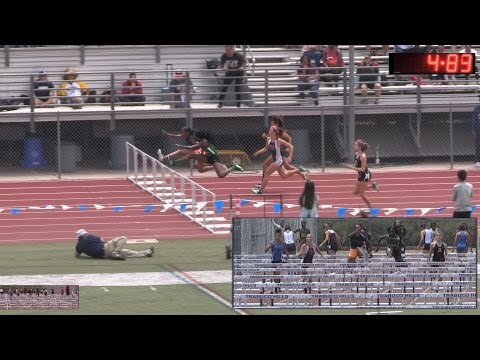 2016 TF - CIF-ss Prelims (Div 1) - Girls' 100 Hurdles (5 Heats)