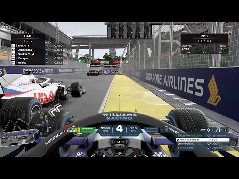 Trying to Survive Singapore with Heavy Rain, Sim Damage and No Assists for Everyone!